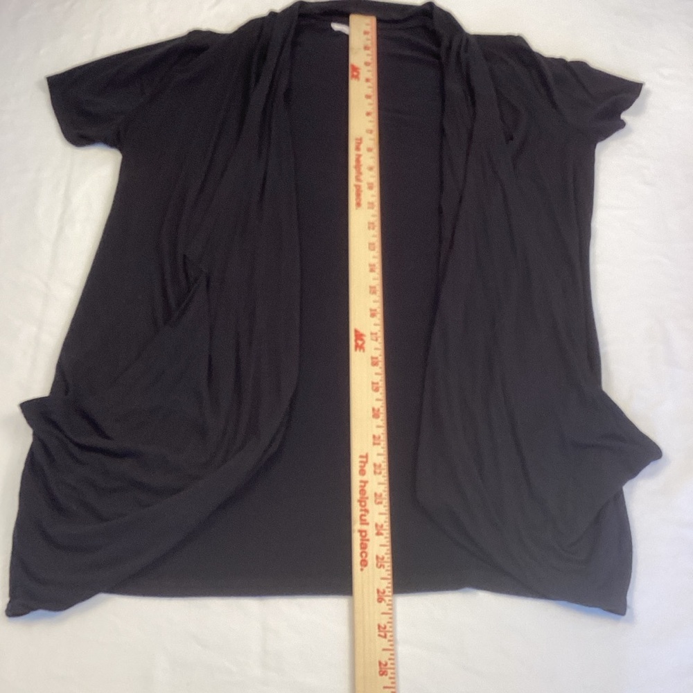 Maurices Black Short Sleeve Cardigan Sz S - Picture 8 of 11